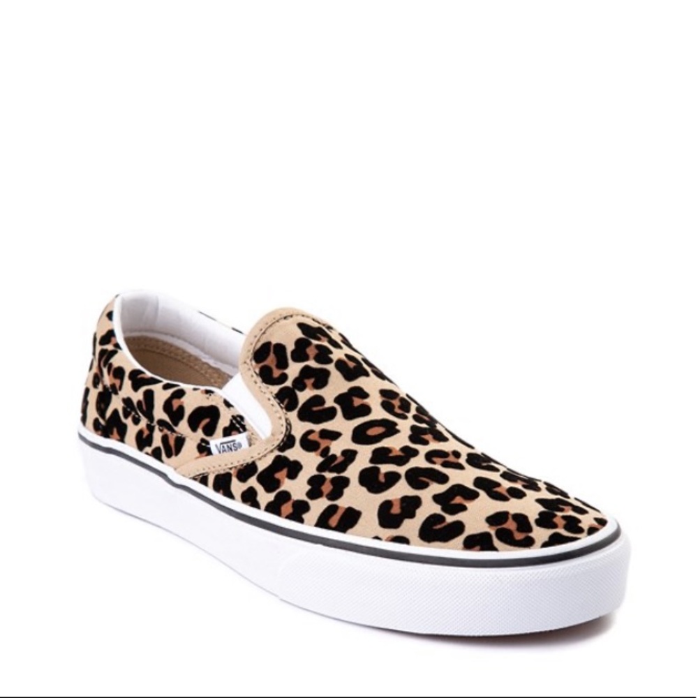 Kids Vans Cheetah Print Slip-On Shoes